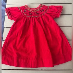 Starting Out Red Kids Formal Dress with Scottie dogs size 6 months